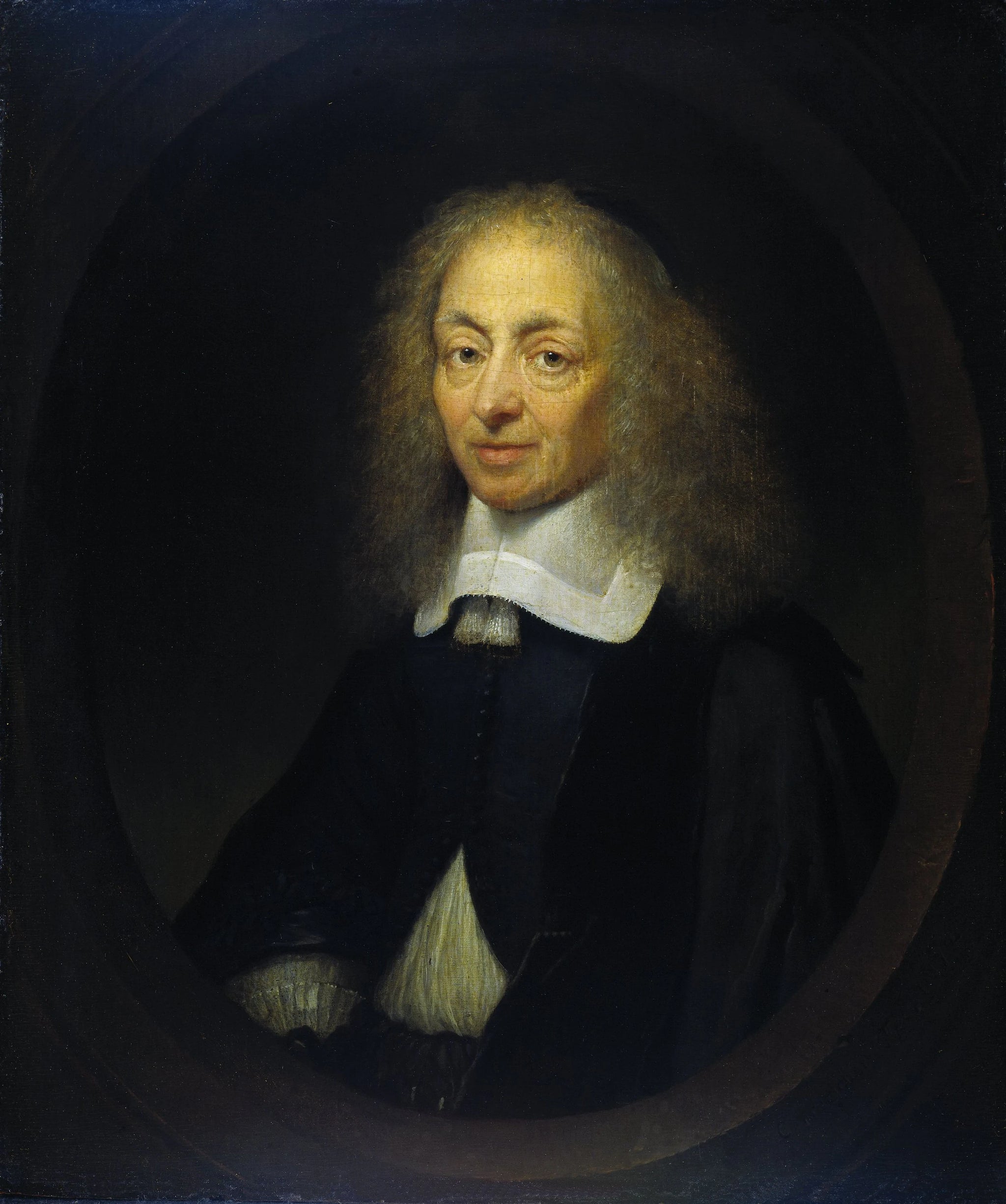 Constantijn Huygens (1596-1687), seigneur de Zuylichem. Secrétaire de Frederik Hendrik, Guillaume II et Guillaume III et poète - Caspar Netscher