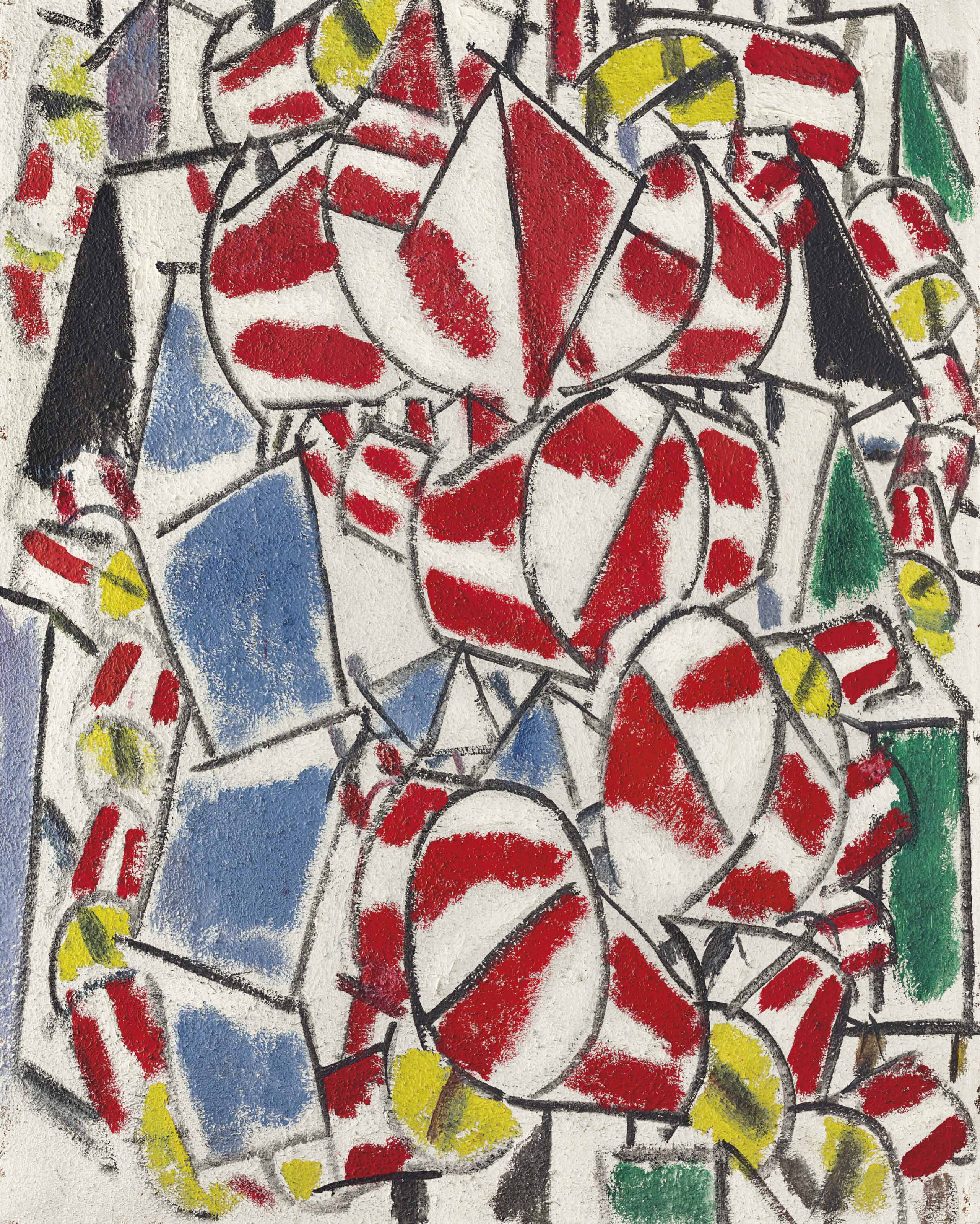 Contraste de formes - Fernand Léger image 1 copie de tableau peinte à la main