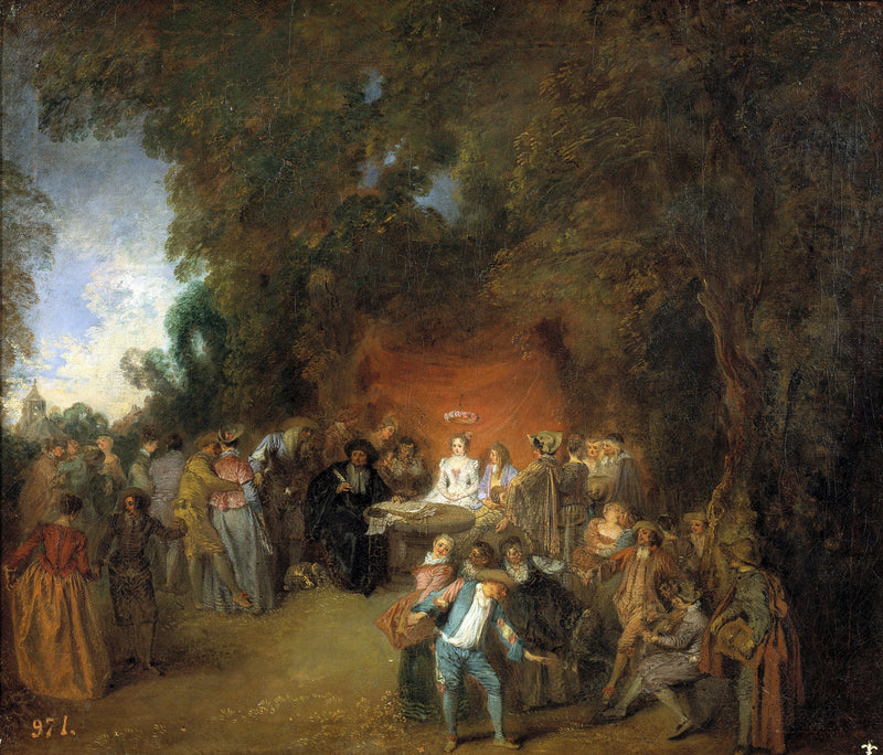 Avioliittosopimus ja perinteinen tanssi - Antoine Watteau