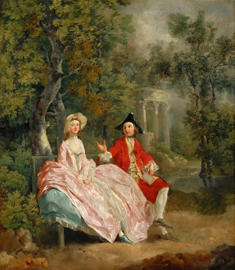 Keskustelu puistossa - Thomas Gainsborough