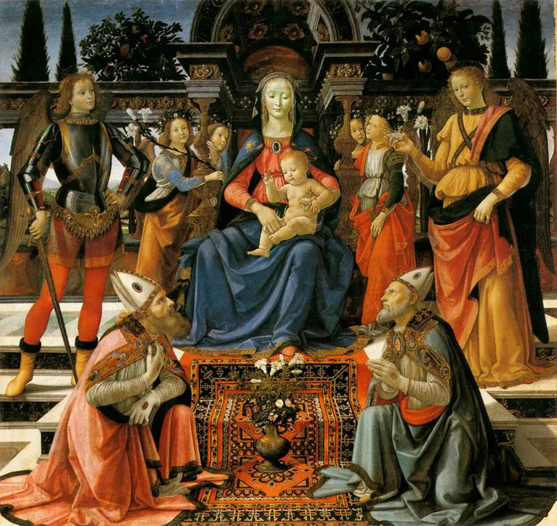 Pyhä keskustelu Ingesuati-ryhmästä - Domenico Ghirlandaio