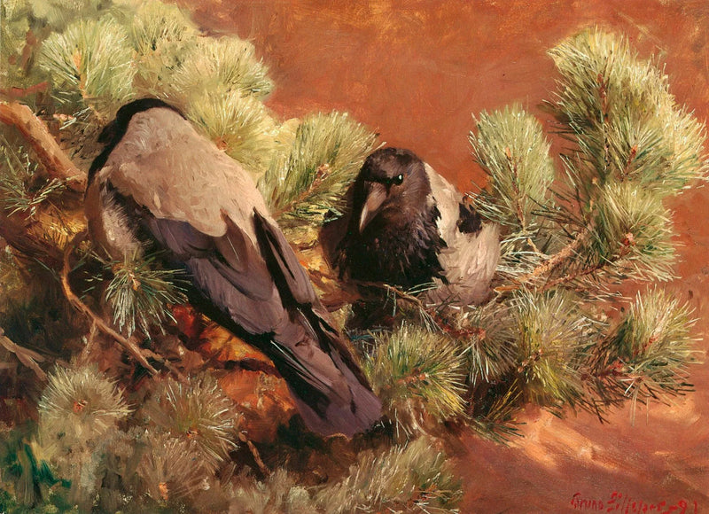Hupulliset korpit - Bruno Liljefors