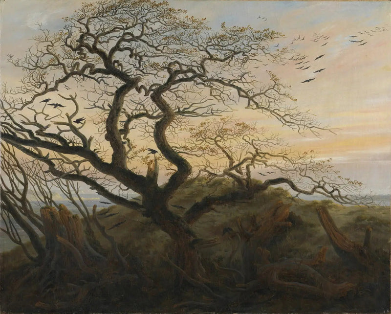 Korppia puussa - Caspar David Friedrich