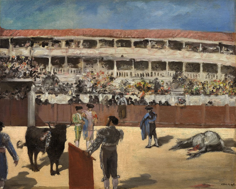 Corrida: härän kuolema - Édouard Manet