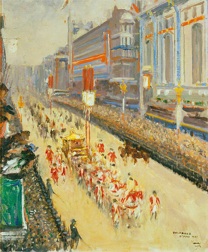 Kruunajaissaattue, Piccadilly, 12. toukokuuta 1937 - John Lavery
