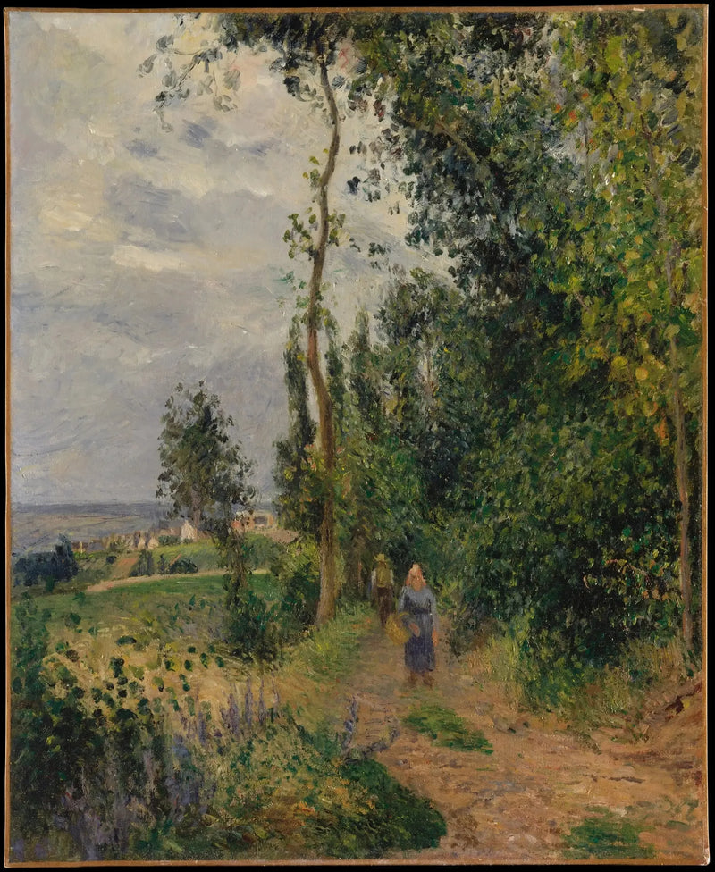 Groouettesin ranta, lähellä Pontoise - Camille Pissarro