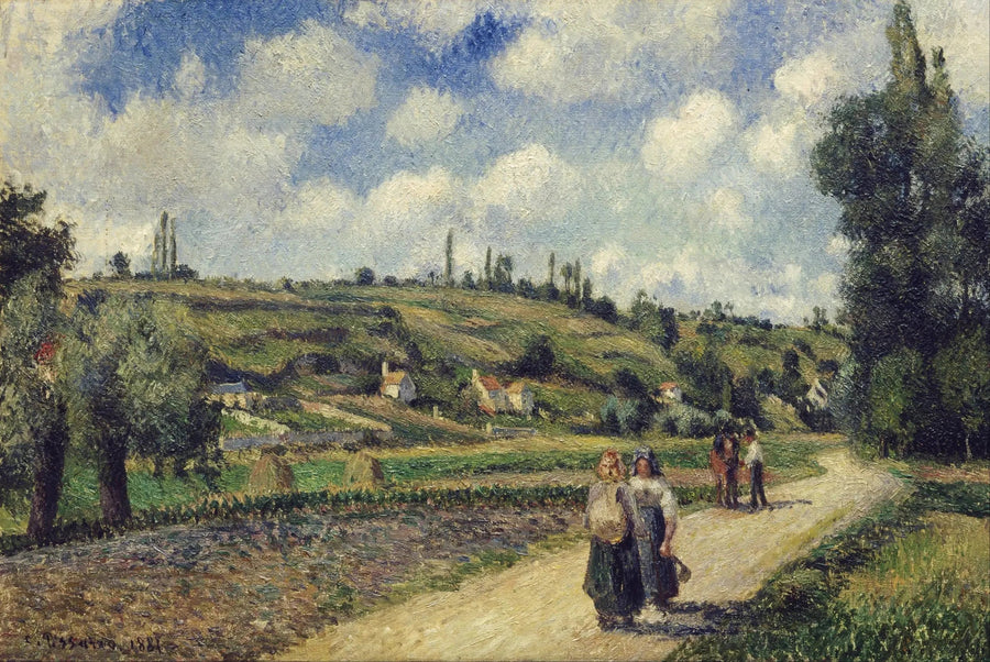 Valhermeilin ranta, Auvers-sur-Oise - Camille Pissarro