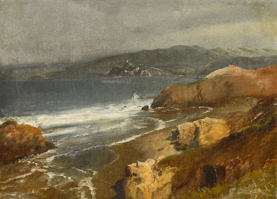Tyynenmeren rannikko, Kalifornia tai näkymä Point Bonitan majakalle - Albert Bierstadt
