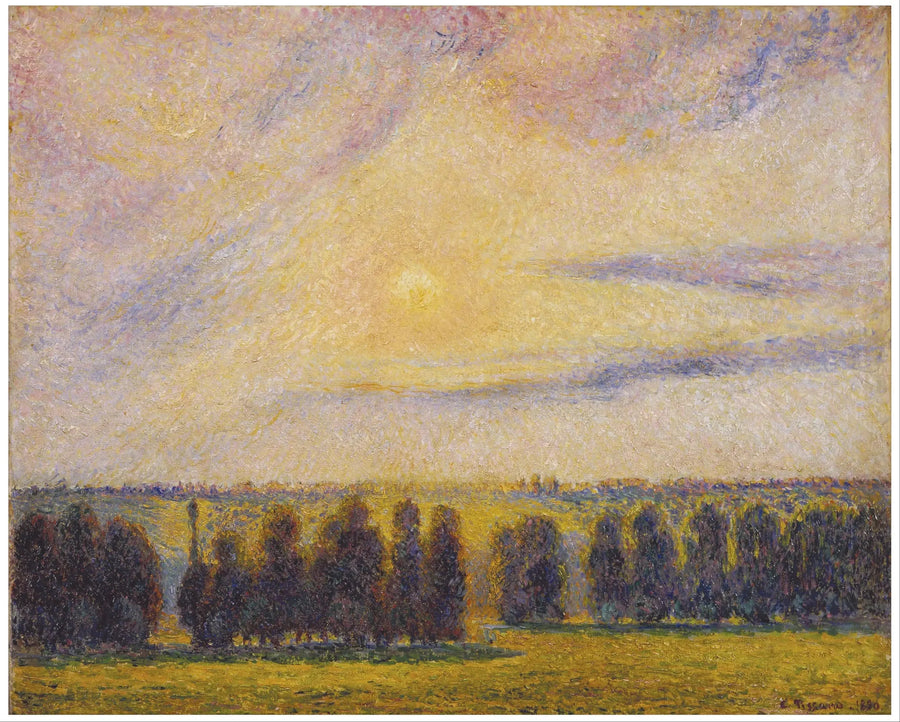 Auringonlasku Éragnyssa - Camille Pissarro