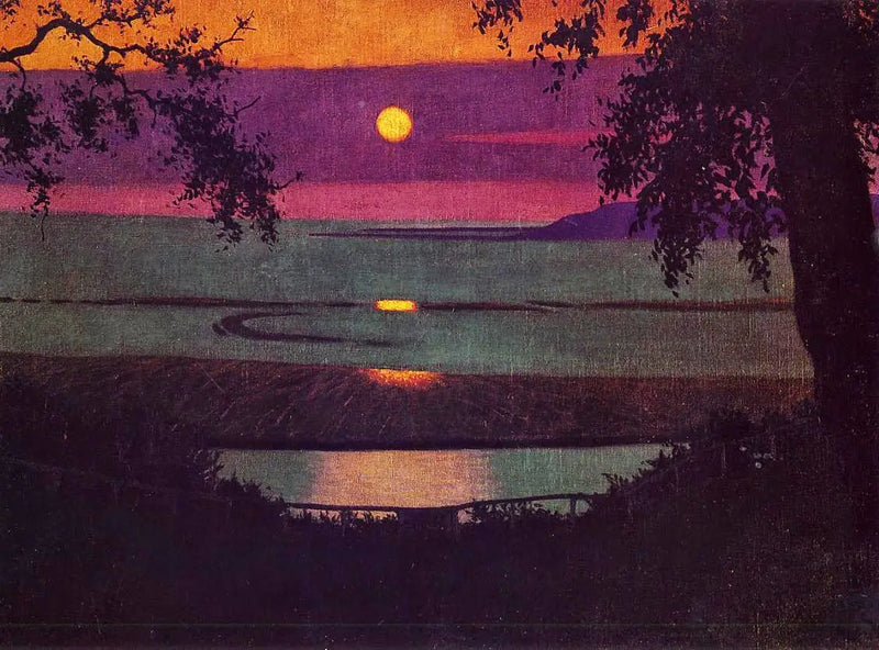 Auringonlasku Grasse'ssa - Félix Vallotton