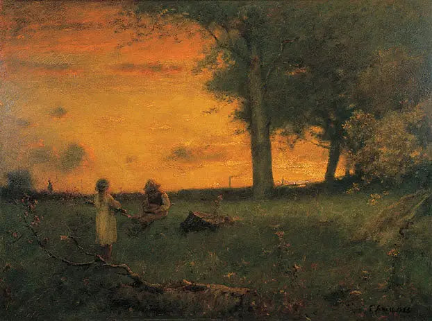 Auringonlasku Montclairissa - George Inness