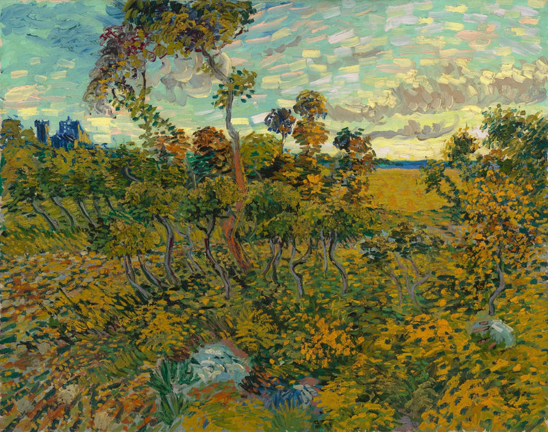 auringonlasku Montmajour'ssa - Vincent van Gogh