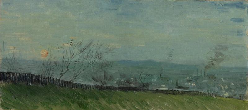 Auringonlasku Montmartrella - Vincent van Gogh