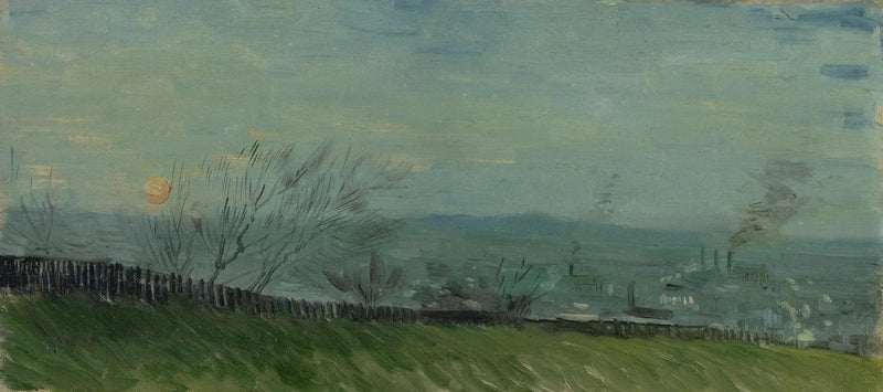 Auringonlasku Montmartrella - Vincent van Gogh