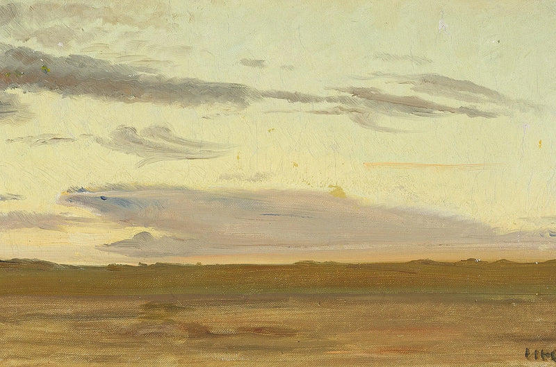 Auringonlasku Skagenissa. -Michael Peter Ancher