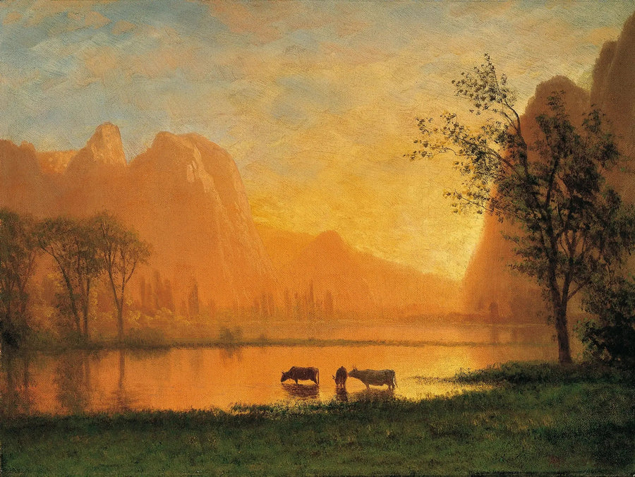 Auringonlasku Yosemitessa - Albert Bierstadt