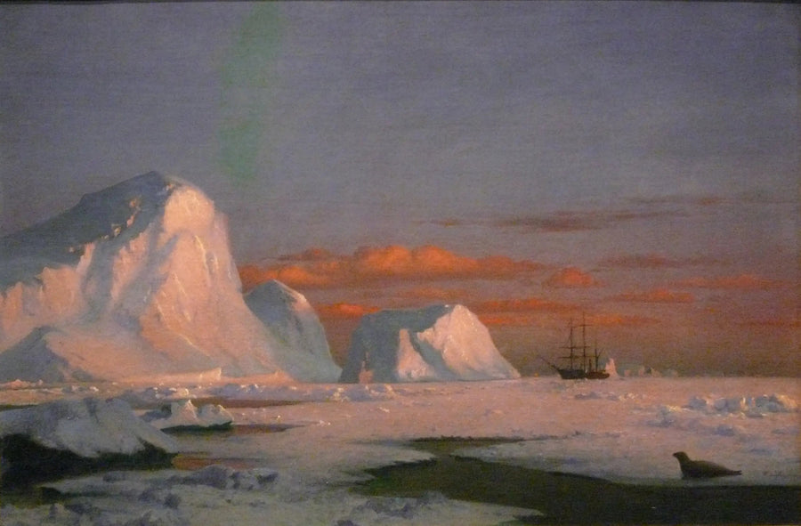 Arktinen auringonlasku - William Bradford