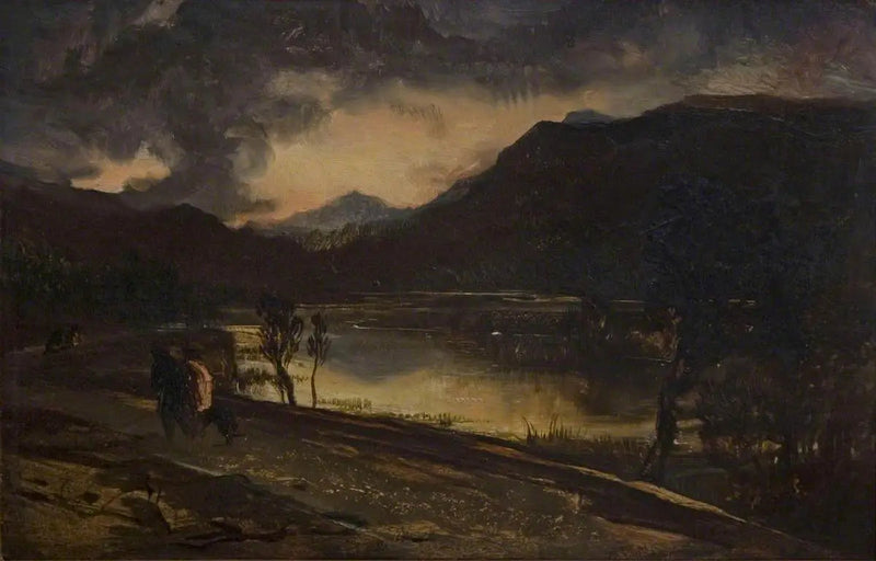 Auringonlasku Skotlannissa - Edwin Henry Landseer