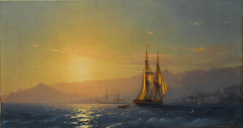 Auringonlasku merellä - Ivan Aïvazovski
