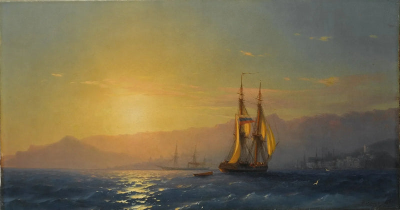 Auringonlasku merellä - Ivan Aïvazovski