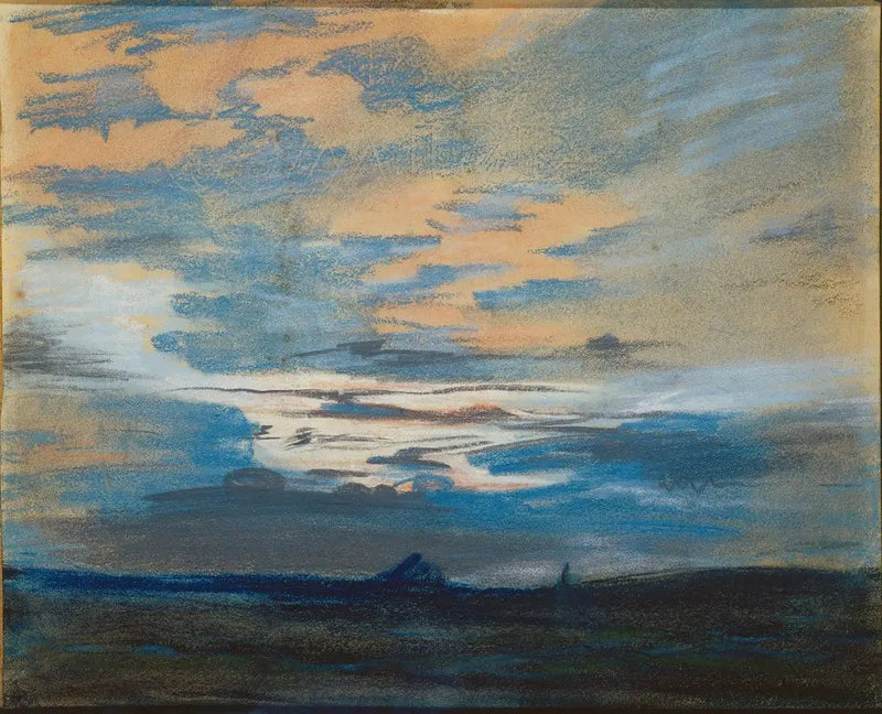 Auringonlasku - Eugène Delacroix