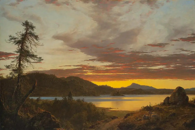 Auringonlasku - Frederic Edwin Church