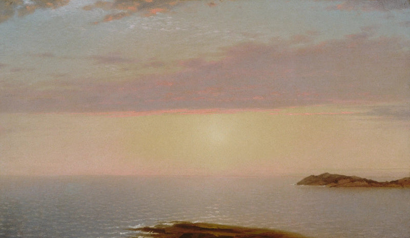 Auringonlasku - John Frederick Kensett