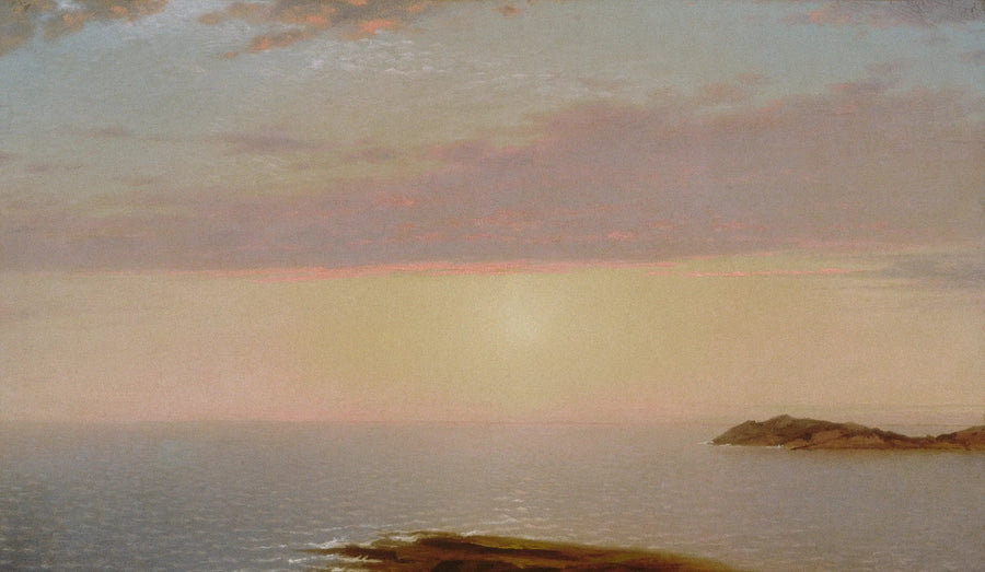 Auringonlasku - John Frederick Kensett