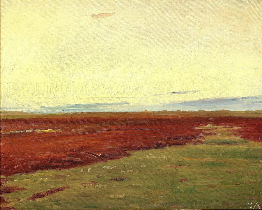 Auringonlasku Brovandenen yllä, Skagenissa. -Michael Peter Ancher