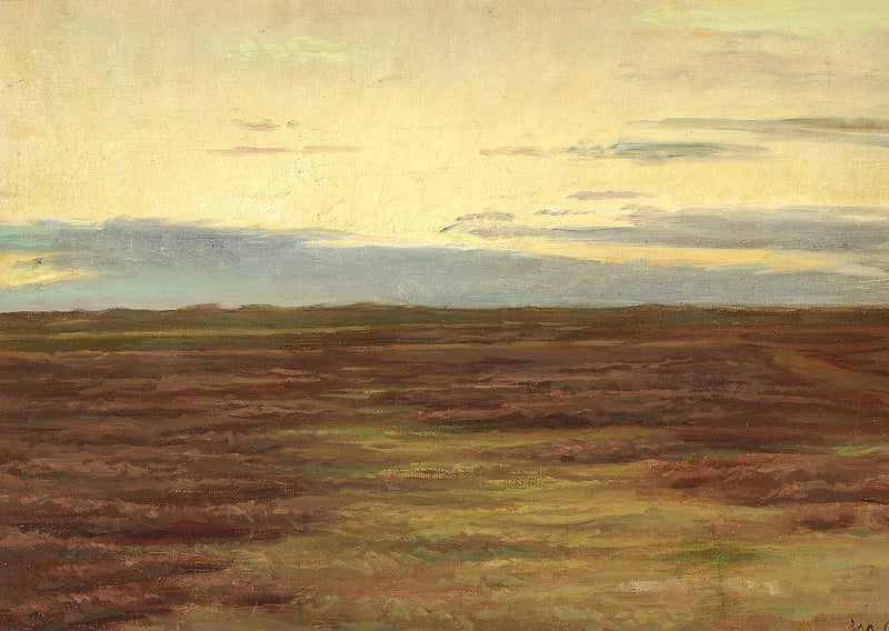Auringonlasku Brovandenen yllä, Skagenin eteläpuolella. - Michael Peter Ancher