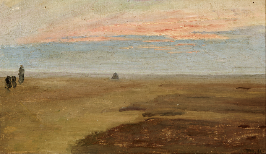 Auringonlasku nummin yllä. - Michael Peter Ancher