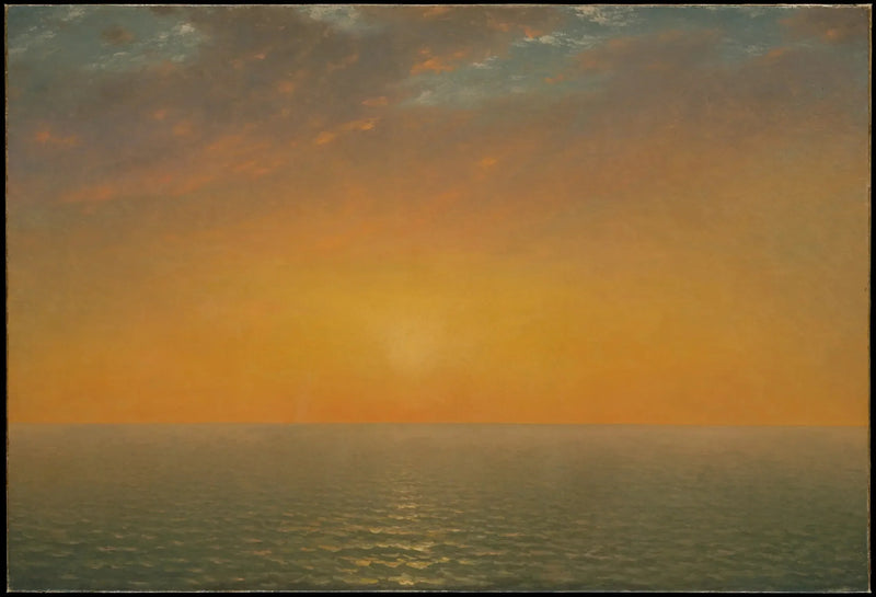 Auringonlasku meren rannalla - John Frederick Kensett