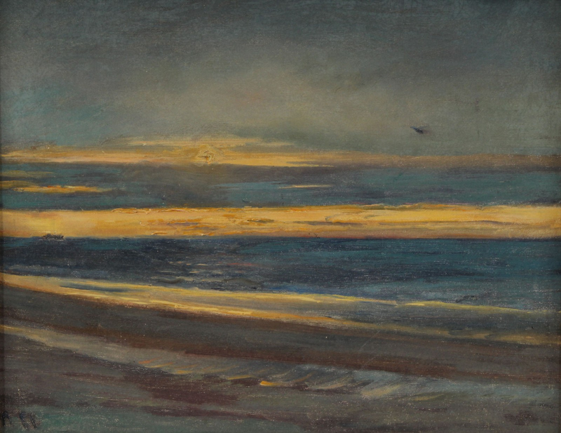 Auringonlasku meren yli. - Michael Peter Ancher