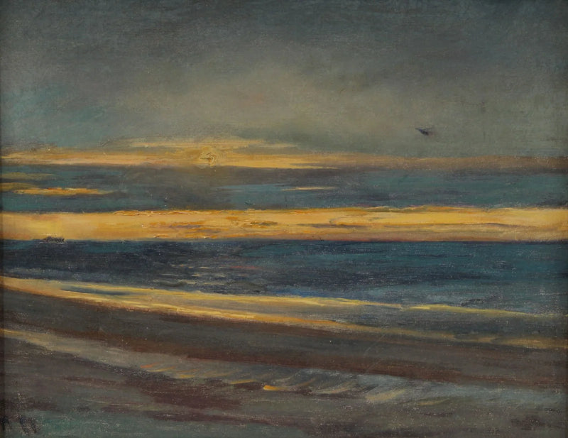Auringonlasku meren yli. - Michael Peter Ancher