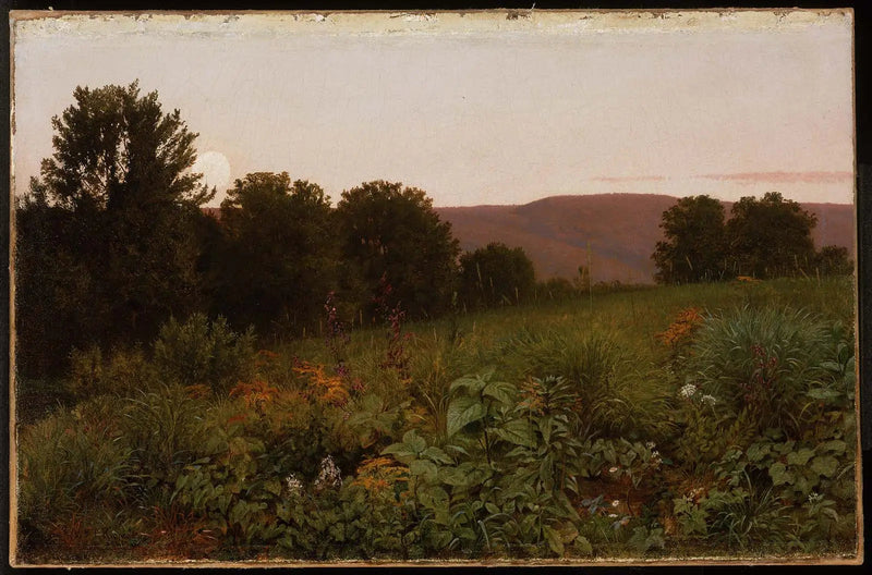 Auringonlasku preerialla - William Trost Richards