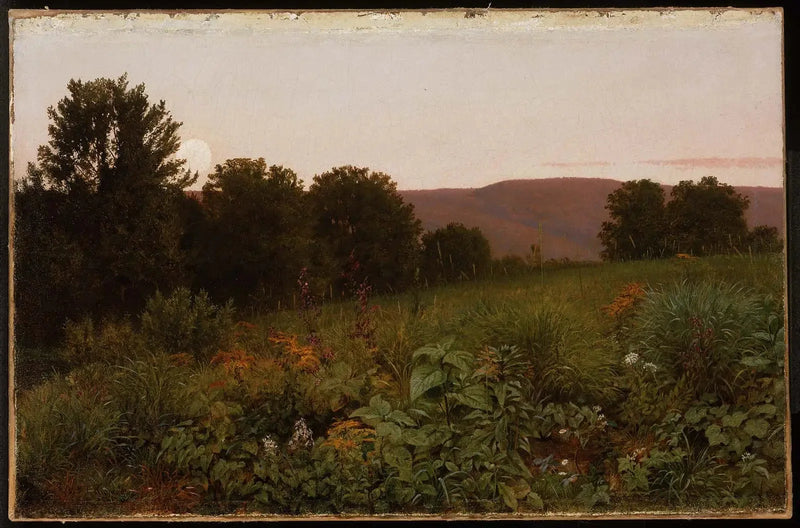Auringonlasku preerialla - William Trost Richards