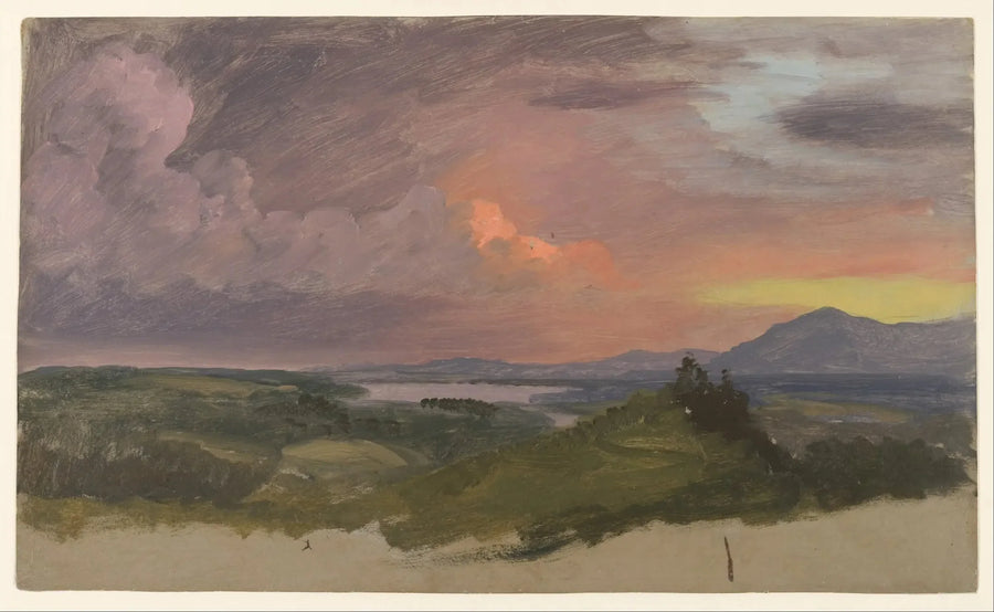 Auringonlasku Hudsonin laaksossa - Frederic Edwin Church