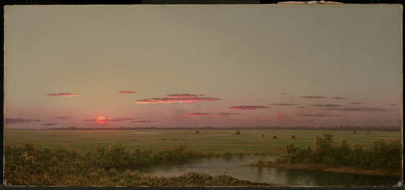 Auringonlasku Long Beachillä - Martin Johnson Heade