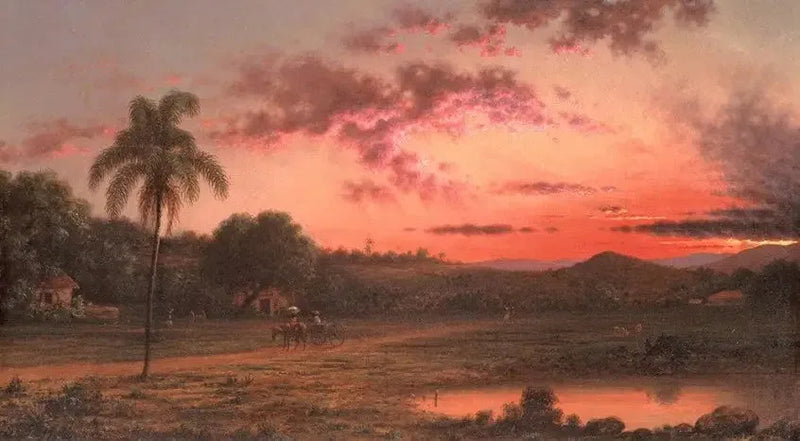 Auringonlasku: kohtaus Brasiliassa - Martin Johnson Heade