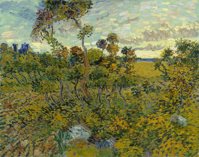 auringonlasku Montmajour'ssa - Vincent van Gogh