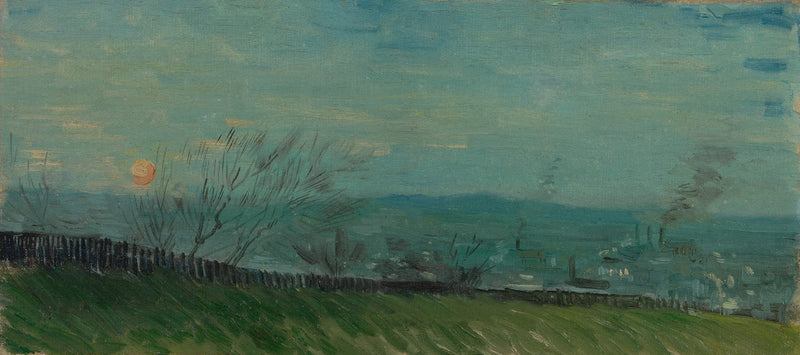Auringonlasku Montmartrella - Vincent van Gogh