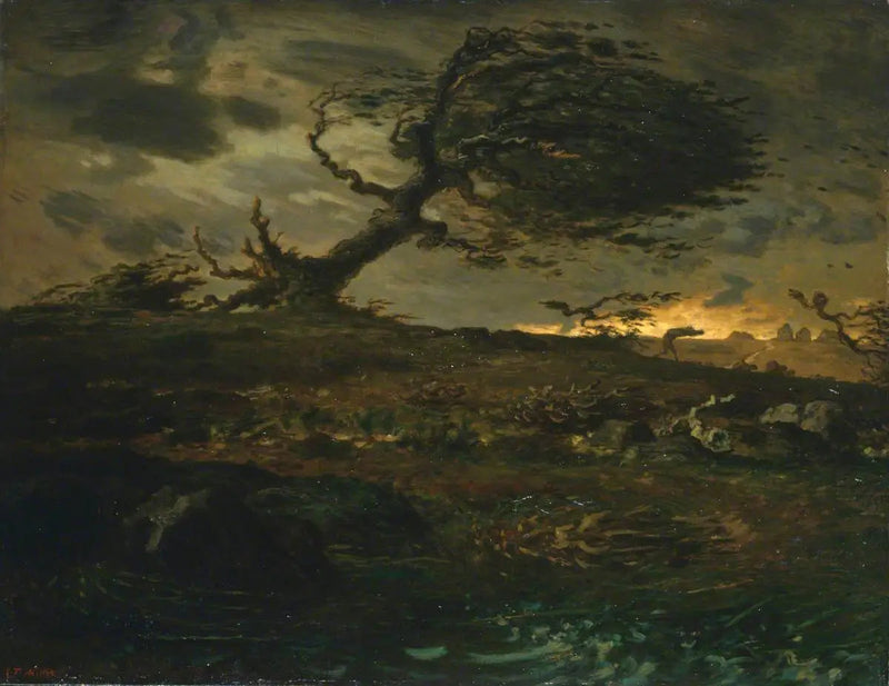 Tuulenpuuska - Jean-François Millet