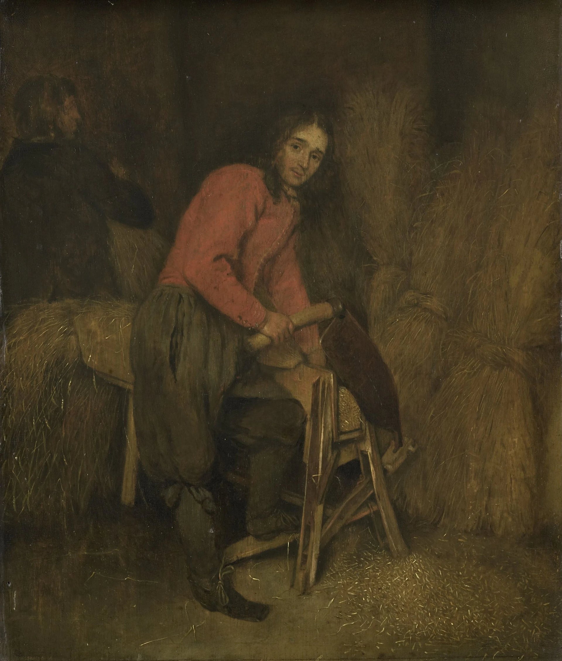 Le coupe-paille - Caspar Netscher