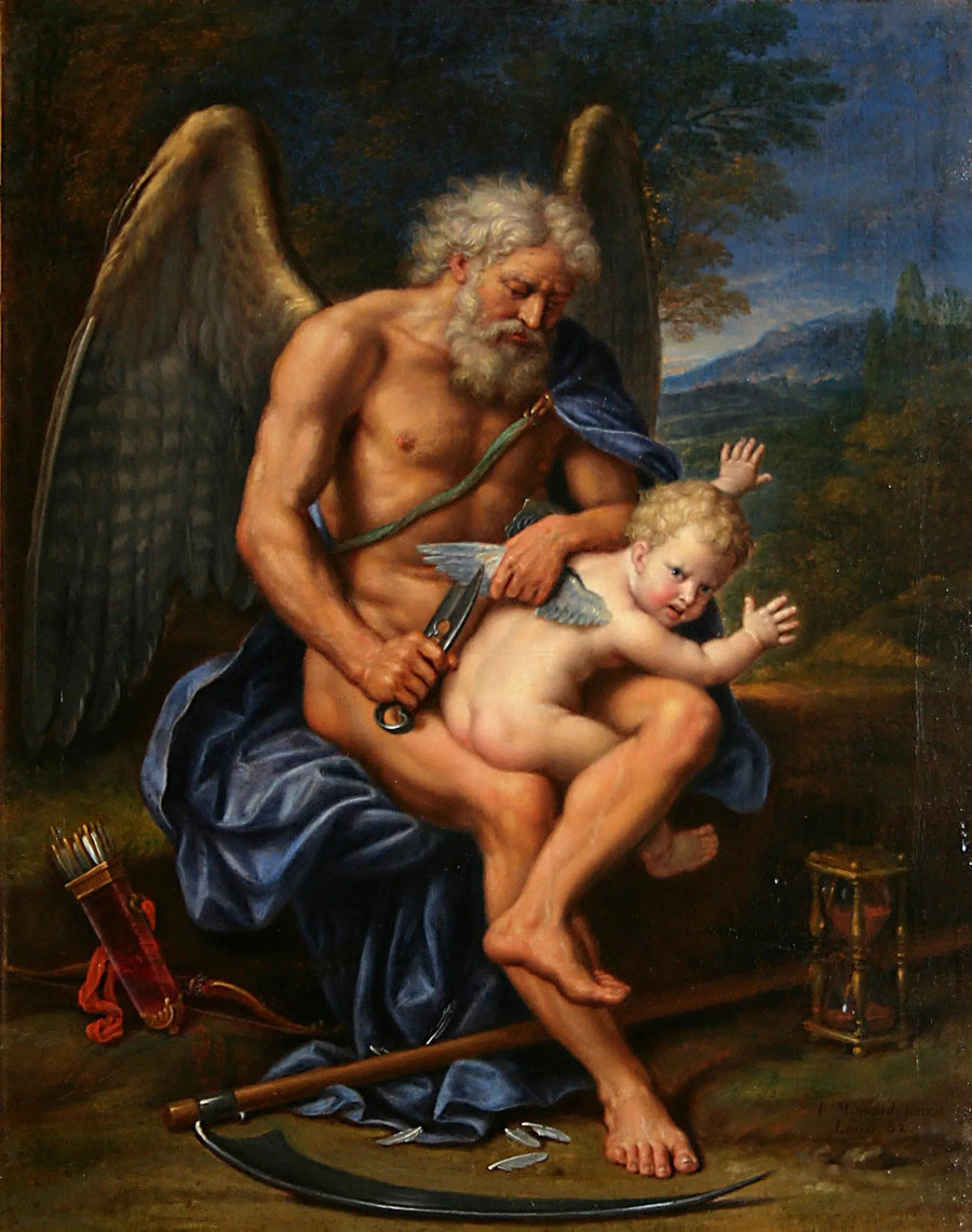 Leikkaa aikaa Cupidon siivillä - Pierre Mignard