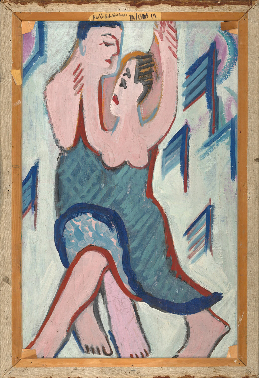 Couple dansant dans la neige [inverse] - Ernst Ludwig Kirchner