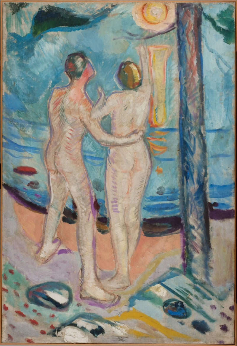 Alaston pari rannalla - Edvard Munch