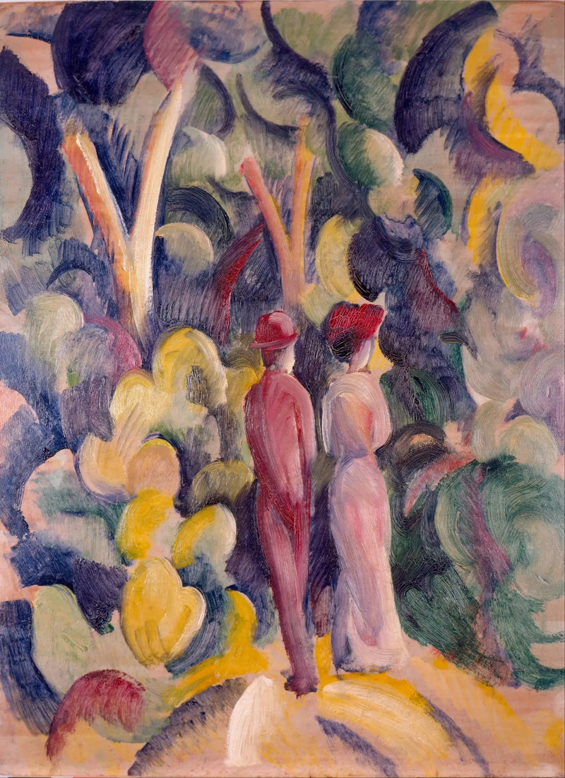 Pariskunta metsäpolulla - August Macke