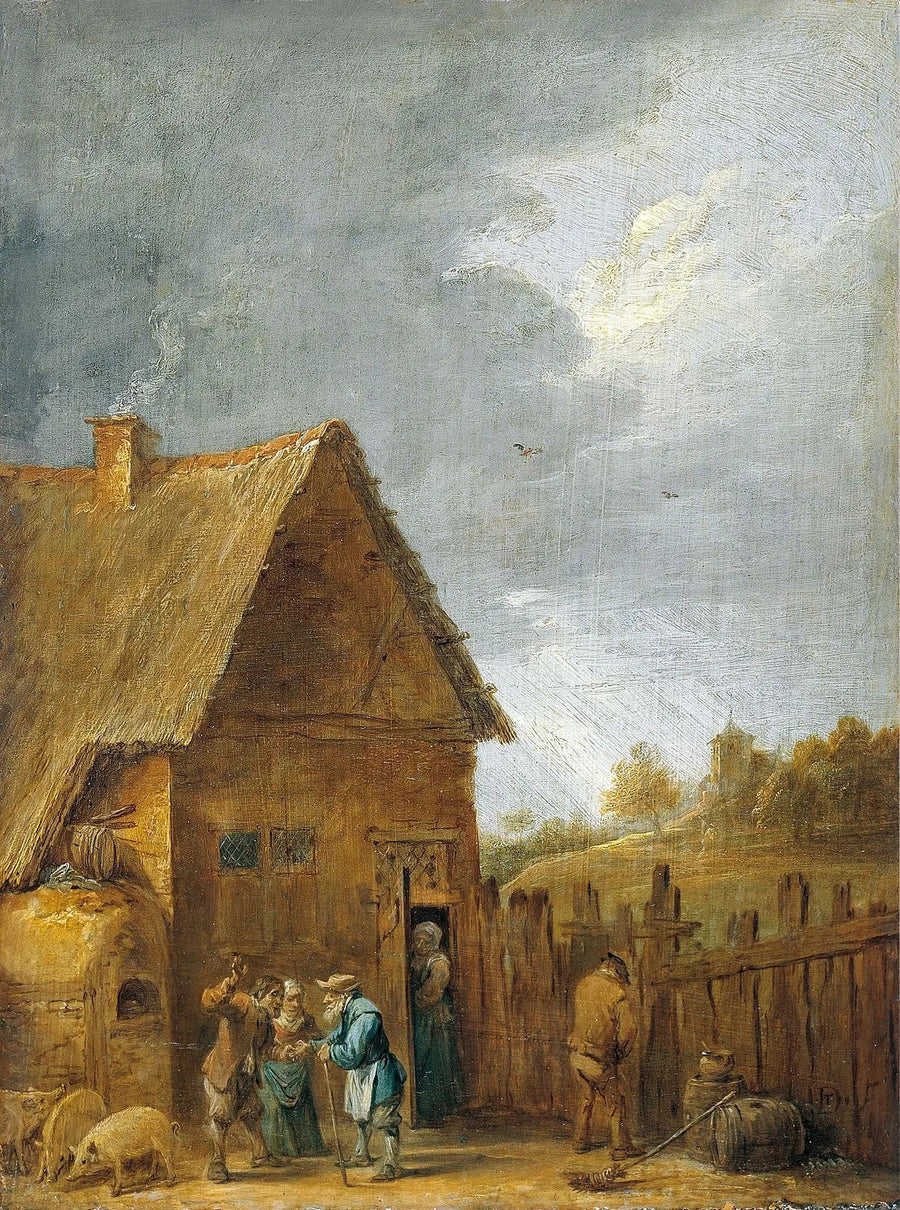 Pienen maatilan pihapiiri - David Teniers nuorempi