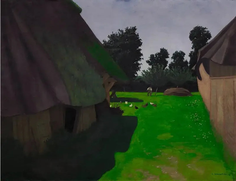 Maatilan piha - Félix Vallotton