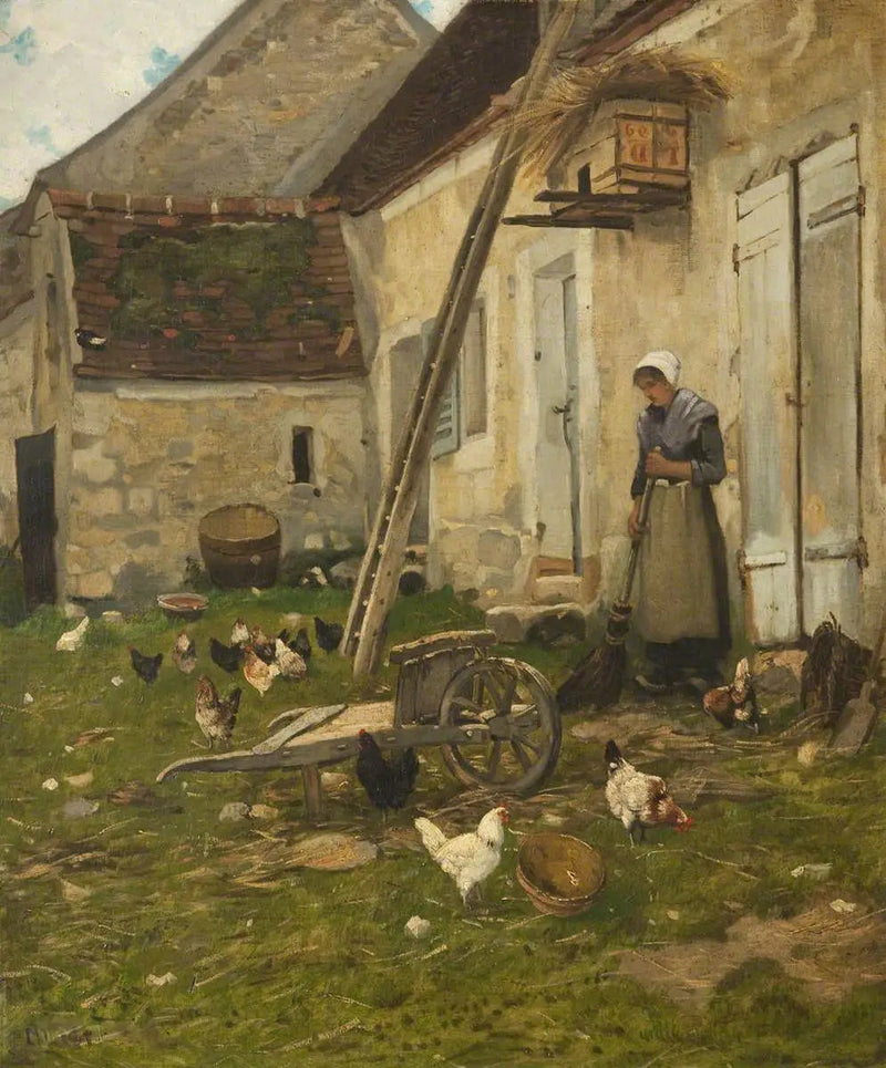 Maatilan piha - Jean-François Millet